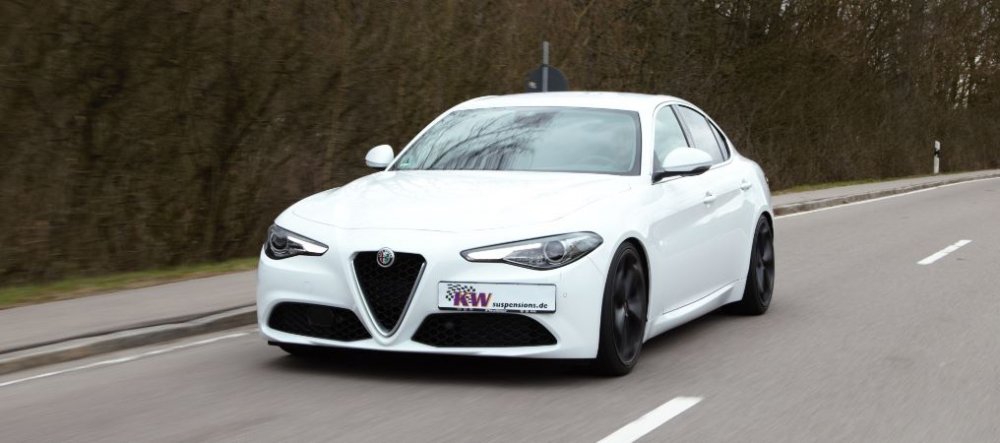 KW Gewindefahrwerk  V3 Inox (mit Druck- & Zugstufendämpfung) für Alfa Romeo Giulia Typ 952 für Fzg. ohne elektr. Dämpferregelung